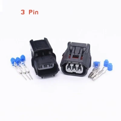 Electrical Cable Wire Connector Plug Waterproof Sealed Car Ignition Coil 3 Pin - Image 1 of 4