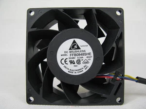 Delta FFB0848SHE Cooling Fan DC 48V 0.24A 80x80x38mm 4-Pin - Picture 1 of 1