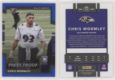 2017 Panini Donruss Rookies Press Proof Blue Chris Wormley #393 Rookie RC