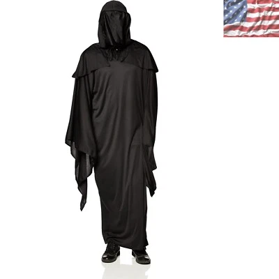 Bata ligera con capucha de terror para hombre - Cubierta facial extraíble para máxima comodidad Foto 1 de 4