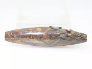 oro grigio fossili insetti pietra teschio giada pipe tabacco ciotola filtro C895 - Foto 1 di 5