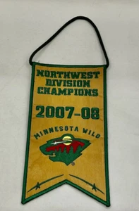 Minnesota Wild NHL Hockey 2007-08 Northwest Division Champions Mini Banner SGA - Picture 1 of 2