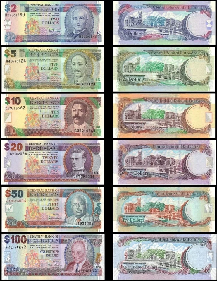 BARBADOS  Full SET  Issue 2007  UNC - Photo 1/1