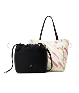 DESIGUAL MULTICOLOR TOTE HANDBAG - NEW WITH TAGS AND BAG - Picture 1 of 3