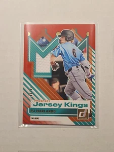 2025 Donruss Prospect Jersey Kings Relic PJ Morlando #PJK-PM Red 14/99 Marlins - Picture 1 of 2