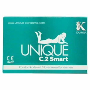 Kamyra Unique C.2 Smart Pre-erection Condoms * Non-Latex Ultra Thin Sensitive - Picture 1 of 4