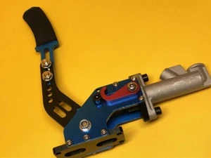 Billet aluminium hydraulic drift handbrake vertical horizontal blue E-Brake 0.70 - Picture 1 of 5