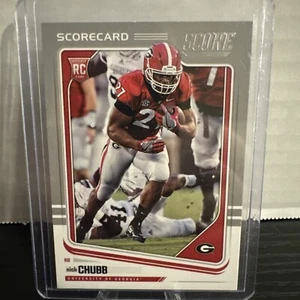 2018 Panini Score Nick Chubb ROOKIE RC - Picture 1 of 2