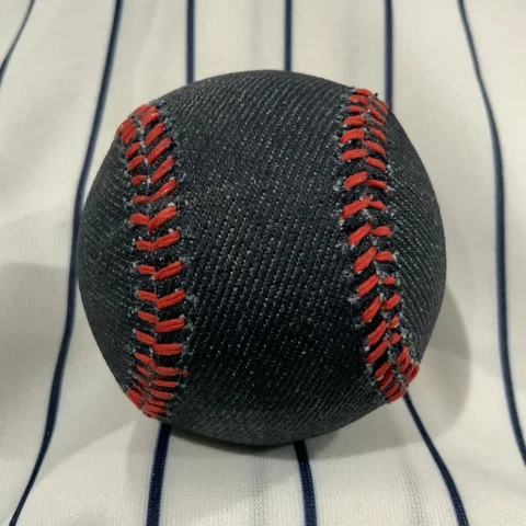 Blue Denim “jeans” Red Stitches Promotional Souvenir baseball collectible ball Cover