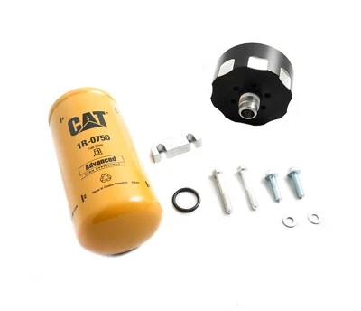 Adaptador de filtro de combustível Rudy's CAT 1R-0750 para 01-16 6.6 LB7 LLY LBZ LMM LML Duramax - Imagem 1 de 2