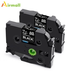 Cinta de etiquetas 2PK TZe-335 12 mm blanca/negra compatible para Brother P-touch PT-D210 - Imagen 1 de 12