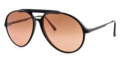 Gafas de sol clásicas de aviador negras mate vintage SERENGETI 5263F Italia Foto 1 de 4