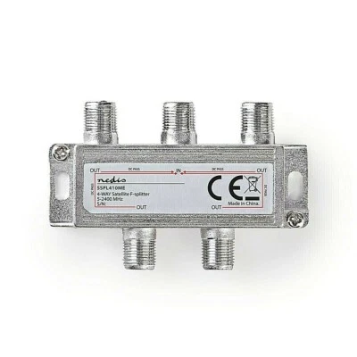 SPLITTER CATV 4 USCITE 5 - 2400 MHz 75 OHM ANTENNA TV PARTITORE DERIVATORE SAT - Immagine 1 di 4