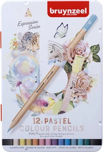Artists Colouring Pencils | Bruynzeel Expression Tin of 12 Pastel - Picture 1 of 5