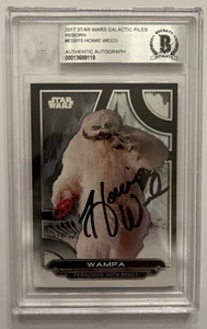 HOWIE WEED SIGNED 2017 TOPPS STAR WARS CARD WAMPA ESB-15 AUTO BECKETT BAS BGS - Picture 1 of 2