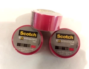 3 Scotch Expressions Tape Salmon (C214-SAM-SS), 3/4 x 300 Inches 8.33YD - Picture 1 of 3
