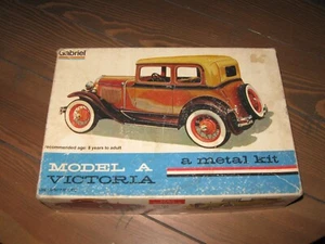 Gabriel/HUBLEY METAL MODEL CAR KIT, MODEL A FORD VICTORIA 100% Complete - Picture 1 of 6