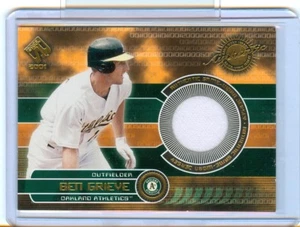 2001 Pacific Private Stock Ben Grieve Game Worn Jersey Oakland Athletics - Bild 1 von 1