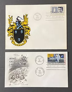 StampTLC US 1246 C76 Präsident Kennedy Familie Mantel Arme Weltraum NASA Mond JFK FDC - Bild 1 von 4
