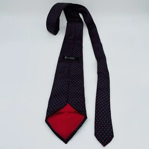 Sacerdote Bergamo Red Dotted Men’s Necktie Accessory - Picture 1 of 6