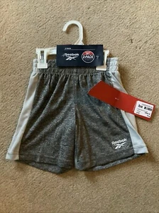 2 Pack Reebok Kids Mesh Shorts in Grey - aged 18-24mths - Picture 1 of 2