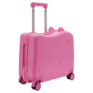 18" Kids Ride-On Suitcase Children Rolling Luggage Case Password Lock w/Stickers - Picture 1 of 16