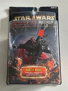 Star Wars Unleashed Darth Maul Figur mit Sockel & Karte Hasbro 2002 Brandneu - Bild 1 von 18