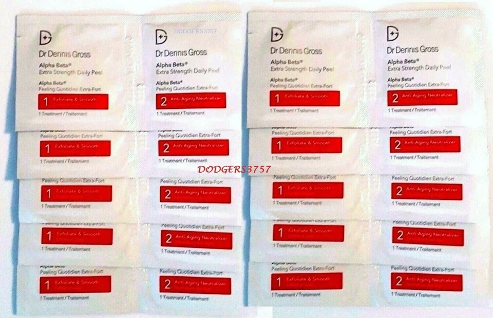 Dr Dennis Gross MD Skincare ДОПОЛНИТЕЛЬНАЯ СИЛА Alpha Beta Peels 10 упаковок срок годности 2026!! - Изображение 1 из 1