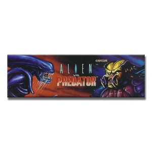 Alien vs Predator Premium Arcade Marquee For Reproduction Header/Backlit Sign - Picture 1 of 1