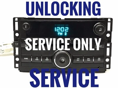 UNLOCKING SERVICE FOR  09-11 Chevrolet HHR AM FM CD Radio 25833529 - Image 1 of 2
