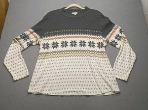 Maurices Damen Fair Isle Nordic Snowflake leichter Pullover Pulli Gr. XXL - Bild 1 von 4