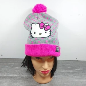 Hello Kitty Sanrio Bommelmütze Rodel rosa Beenie - Bild 1 von 6
