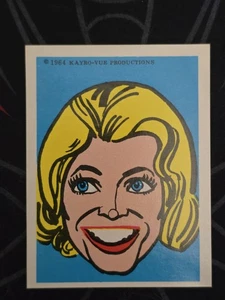 Marilyn Portrait Sticker THE MUNSTERS 1964 Leaf 1964 Kayro-Vue Productions - Picture 1 of 2