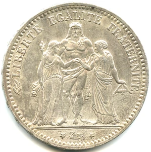 5 francs argent Hercule 1873 A de qualité n°4524 - Imagen 1 de 2