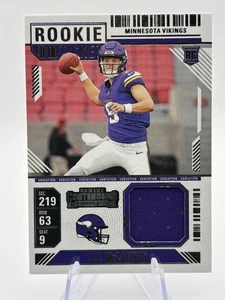 2024 Panini Contenders Rookie Ticket Swatch #RTS-JJM JJ McCarthy - Picture 1 of 2