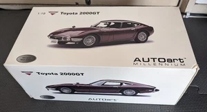 AUTOart 1:18 Toyota 2000GT Modellauto weinrot ungeöffnete Box aus Japan - Bild 1 von 11