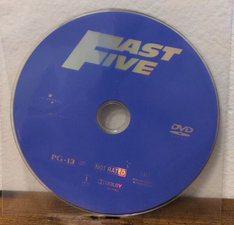 Fast Five (2011) DVD - Disc Only (Very Good Condition) - Image 1 of 1