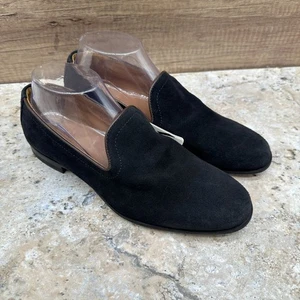 Mocassini slip on Zara scarpe uomo taglia 39 US 6 neri pelle scamosciata nuovi con etichette - Foto 1 di 13