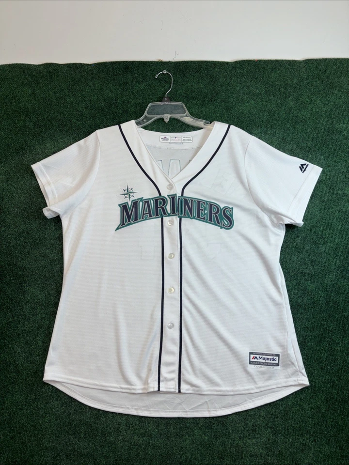 Camiseta para mujer Seattle Mariners blanca 2XL FELIX HERNANDEZ #34 base majestuosa fresca Foto 1 de 4
