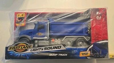 NIB! NEW RARE ToysRus Dump Dumping Action Lift Dump Truck Fast Lane 16 Inch Toy - Image 1 of 3