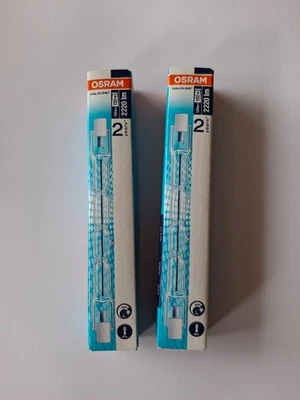 2 x Osram 64696 Haloline 120W = 150W 230V R7s 114,2 Halogen-HV-Lampe/Halogenstab - Bild 1 von 3