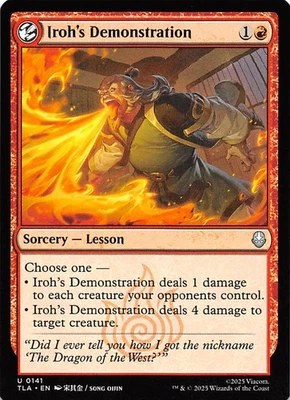 Iroh's Demonstration 141 Avatar The Last Airbender Magic the Gathering 002076 - Image 1 of 2