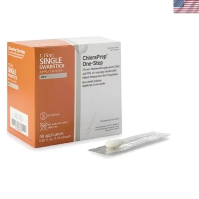 ChloraPrep 1.75ml Swabstick Single Box (48) - Image 1 of 2