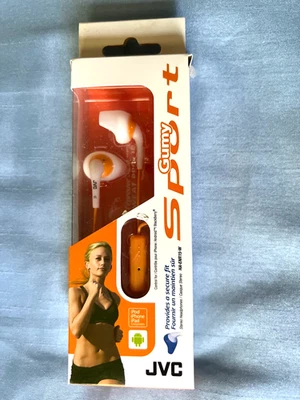 JVC HA-ENR15-w Gumy Sport Secure Fit Earbuds - Mic - In-line Remote(sweat proof} - Image 1 of 4