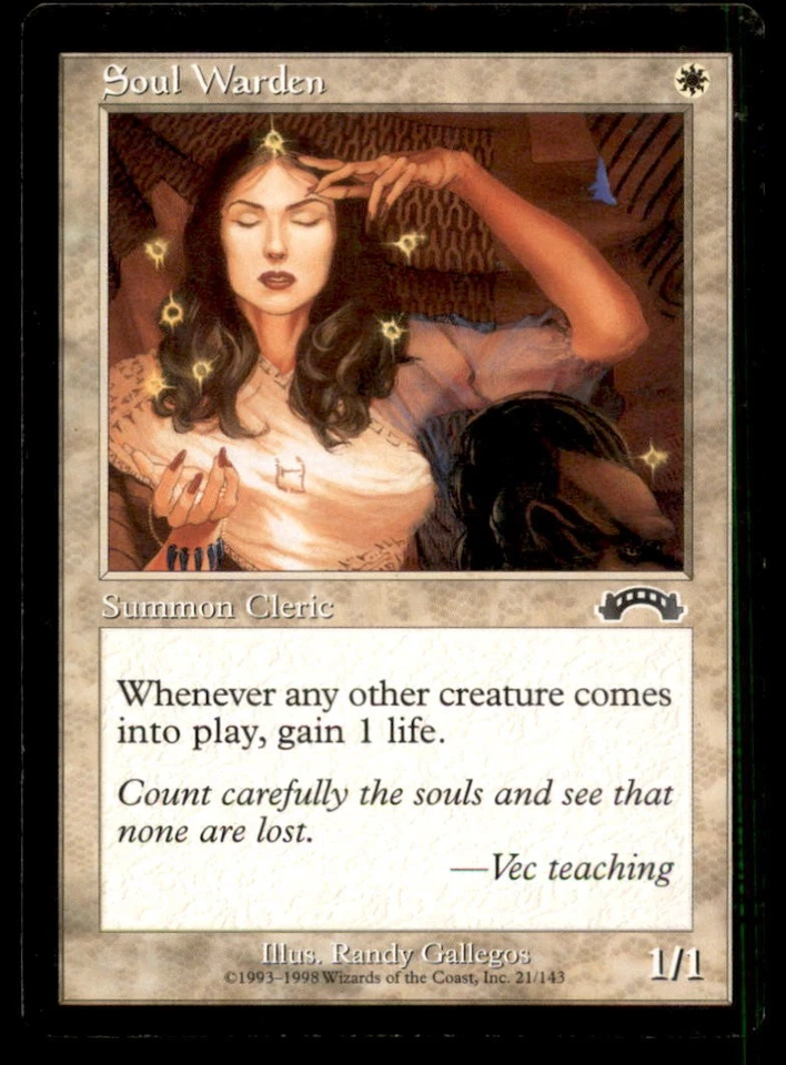 MTG Soul Warden LP Light Play Exodus [5237] - Image 1 of 1