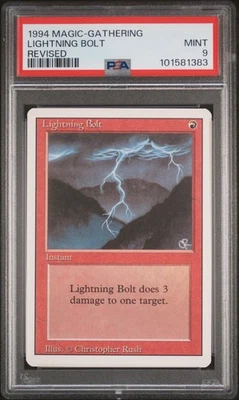 Lightning Bolt [Revised] PSA 9 - Magic the Gathering - Image 1 of 2