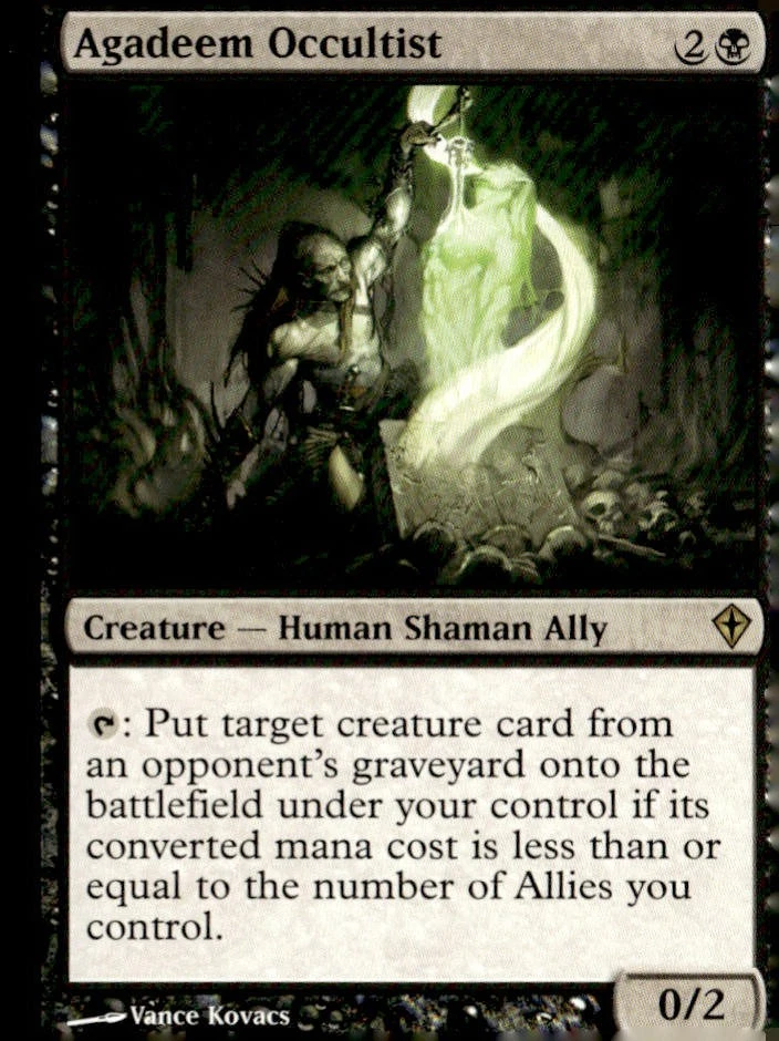 Worldwake #48 Agadeem Occultist - Image 1 of 2