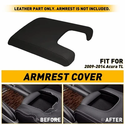 Tapa Central Caja Consola Apoyabrazos Cuero Cuero Cubierta Ajuste 2009-2014 Acura TL Foto 1 de 4