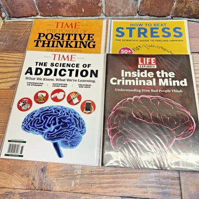 Lot of 4 Special Editions Time & Life Magazines: Stress, Addiction, Wellness - Image 1 of 4