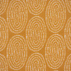 Baumwollstoff TOMO Ornamente Punkte oval grafisch ocker wei&#223; 1,5m Breite